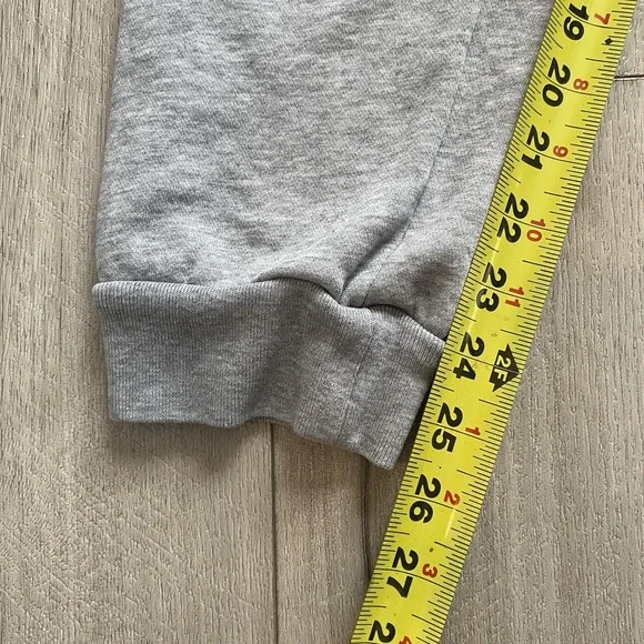 Adidas Boys Fleece Jogger Sweatpants Large Grey Heather Inside Drawcord Pockets - Picture 5 of 8